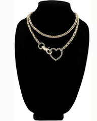 Heart-shaped Multilayer Cuban Necklace