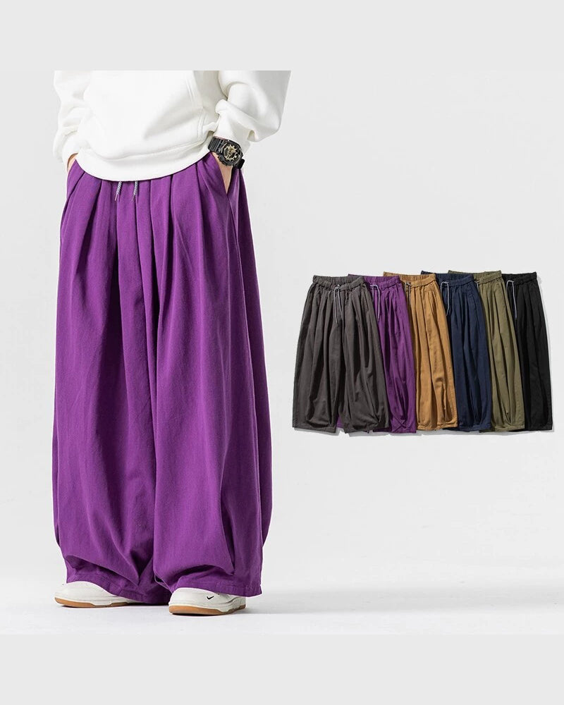 Big & Tall Men's Ultra-wide Loose Japanese Wide-leg Overalls M-5XL