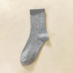 5 Pairs/10 Pairs Men/Women Solid Color Ankle Socks,  Black & White & Grey, Versatile Crew Socks For All Seasons, Fall