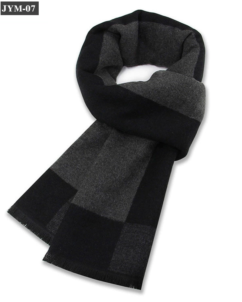 Check Wool Blend Scarf