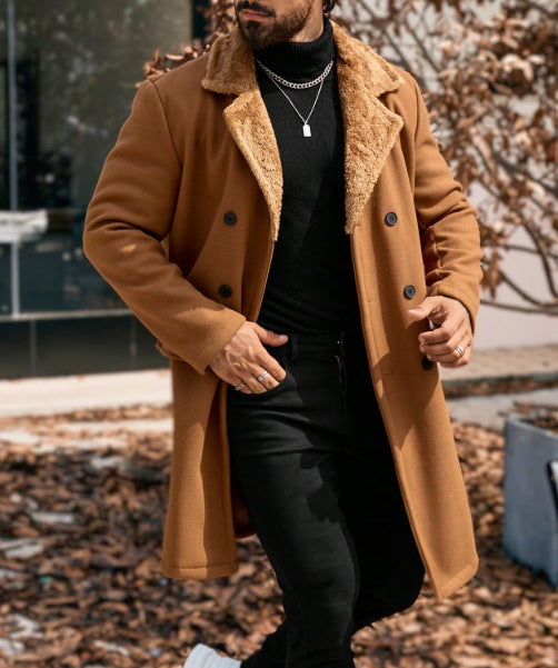 Big & Tall Men's Warm Thickened Plush Coat Coat S-2XL