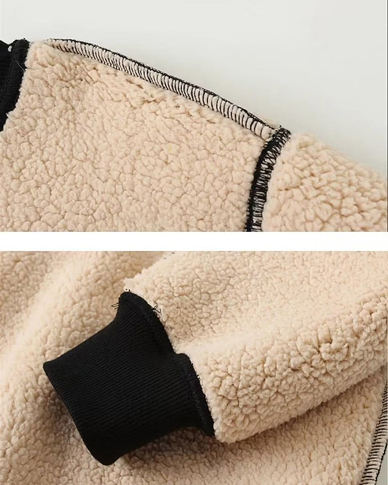 Big & Tall Men's Classic Solid Color Padded Lambswool Crew Neck Sweater M-5XL