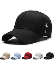 Embroidered Cross Casual All-match Cap