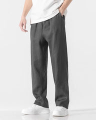Big & Tall Men's Linen Ultra-thin Breathable Trousers M-5XL