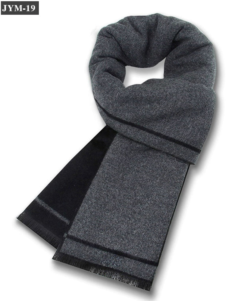 Men's Scarf Wool Blend Check Scarf