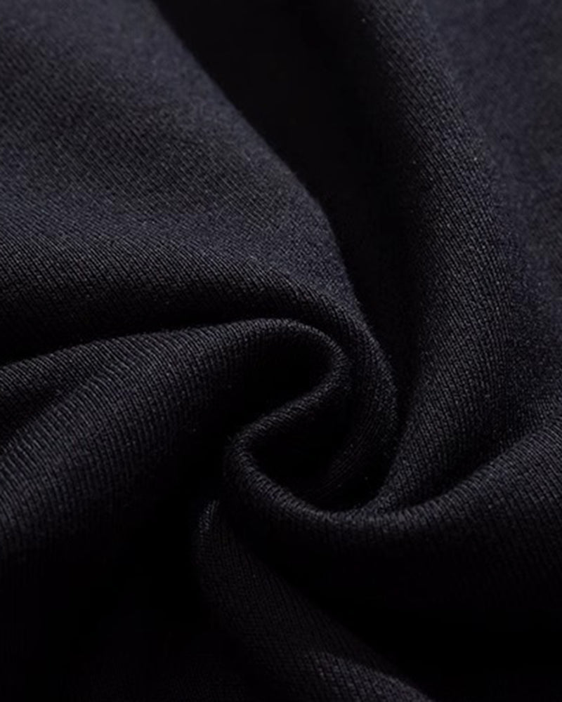 Big & Tall Men's Splicing Pocket Crewneck Plus Velvet Crewneck Sweatshirt 2XL-8XL