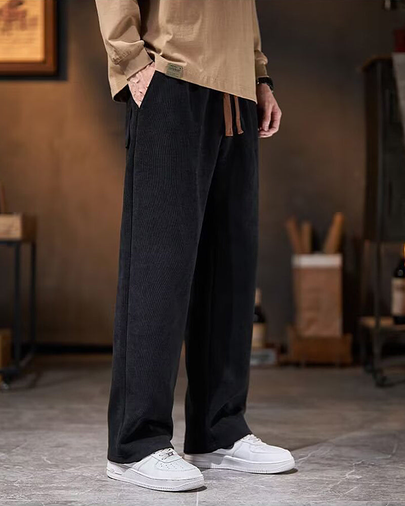 🔥Christmas 50% Off Exclusive ✨Big & Tall Men's Corduroy Straight Thickened Pants M-5XL