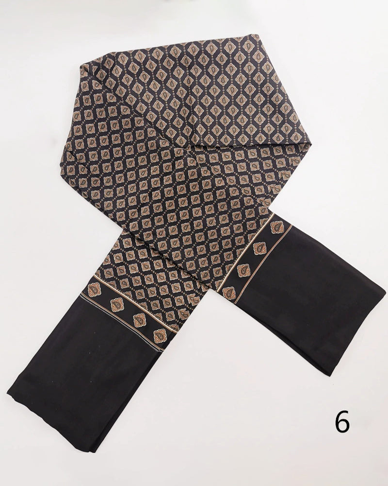 Men's Business British Silk Scarf Washed Velvet Long Scarf Suit Scarf