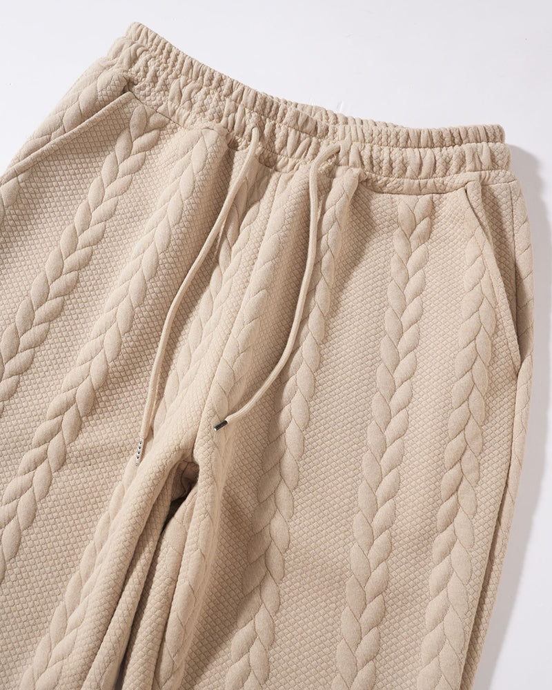 Big & Tall Men's Jacquard Hoodie Pants Set S-2XL