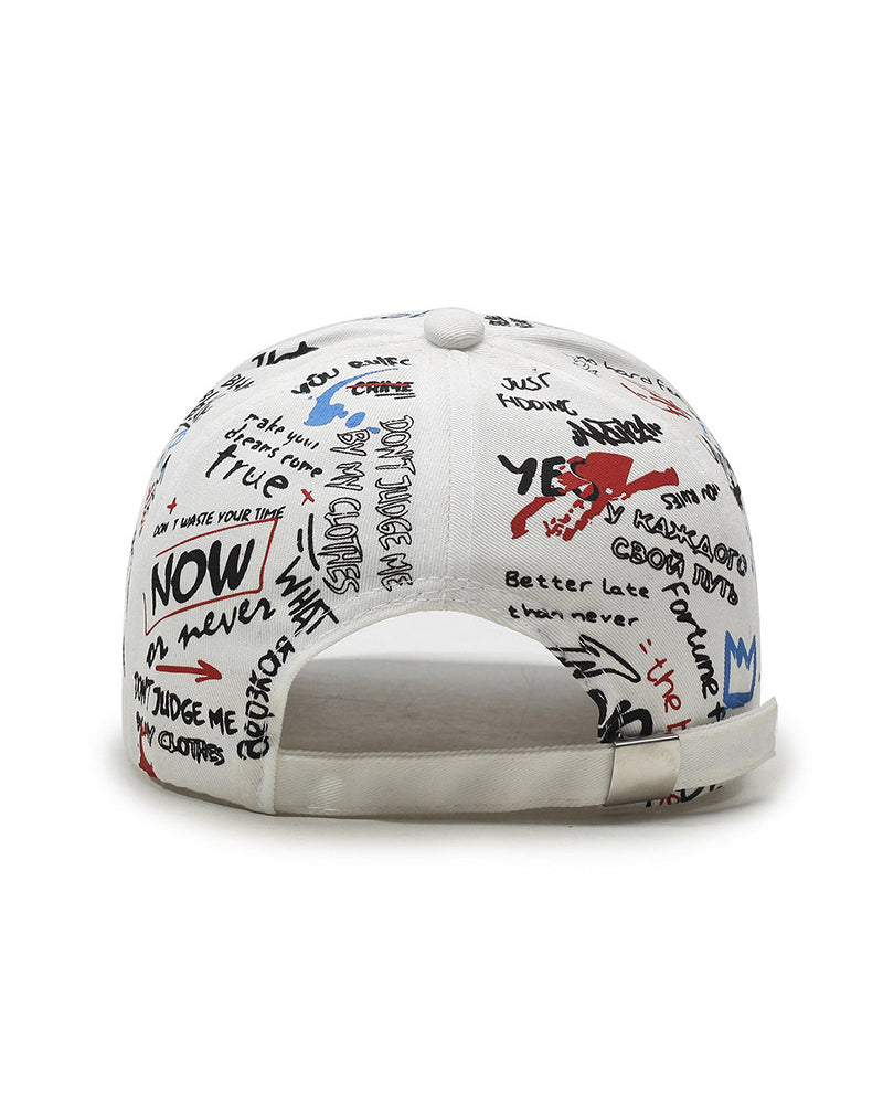 Graffiti Alphabet Print Cap