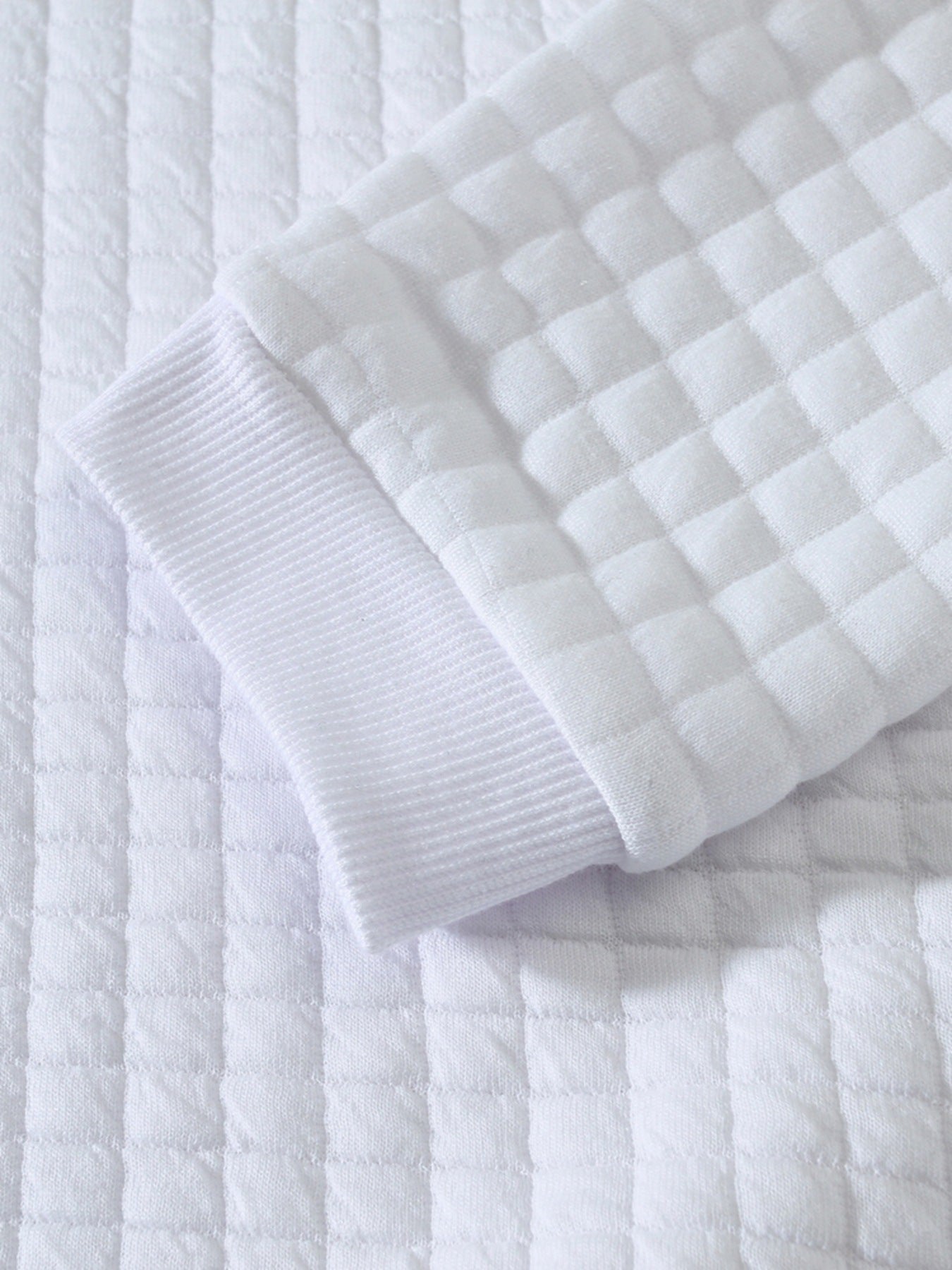 Big & Tall Men's Slim Fit Solid Color Crewneck Long Sleeve Small Square Casual Base Wear S-3XL