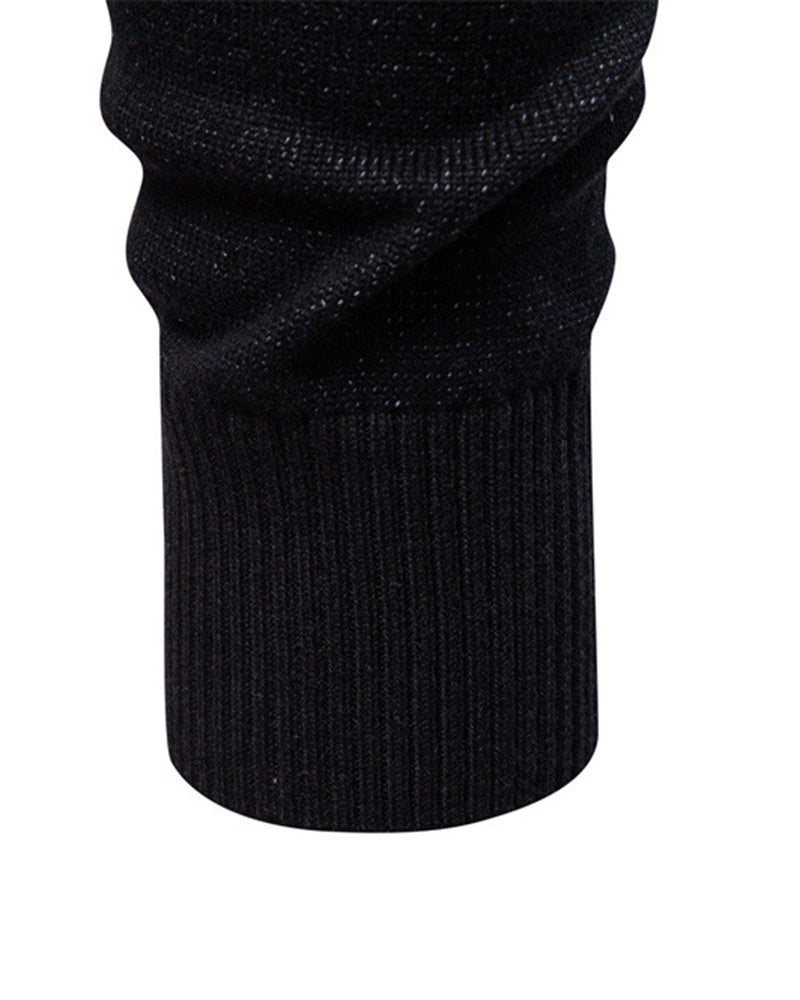 Big & Tall Men's Business Plaid Crewneck Sweater S-2XL