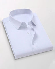 Big & Tall Men's Business Solid Color Long Sleeve Shirt  S-8XL