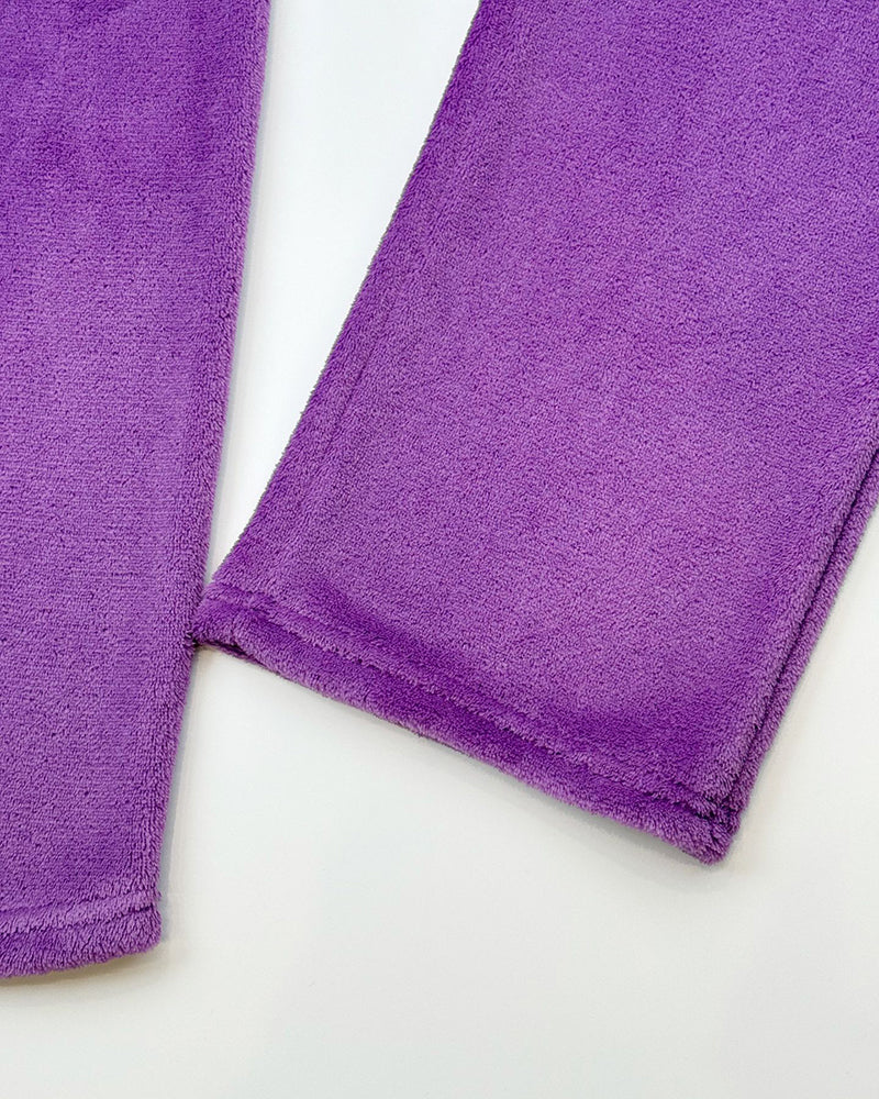 Big & Tall Men's Coral Fleece Hooded Sweater Pants Suit S-2XL