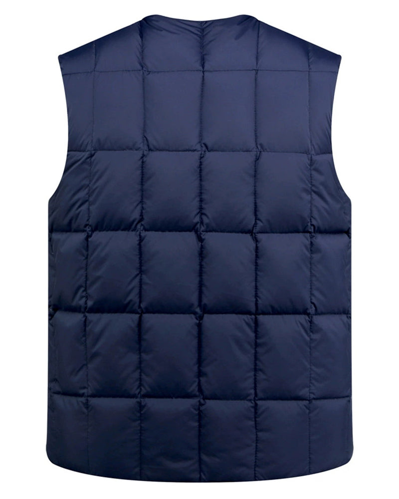 Big & Tall Men's Thickened Down Silk Vest M-3XL