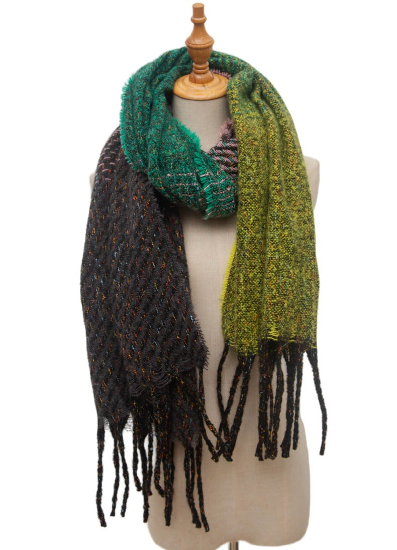 Scarf Autumn And Winter Men's And Women's Gradual Color Scarf Shawl