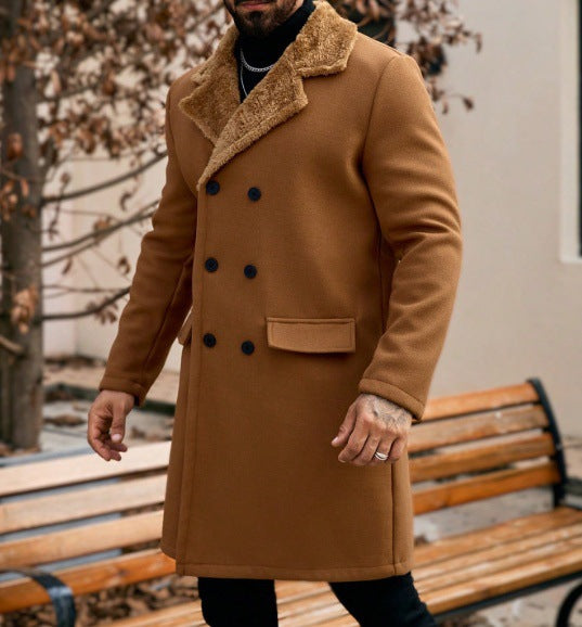 Big & Tall Men's Warm Thickened Plush Coat Coat S-2XL