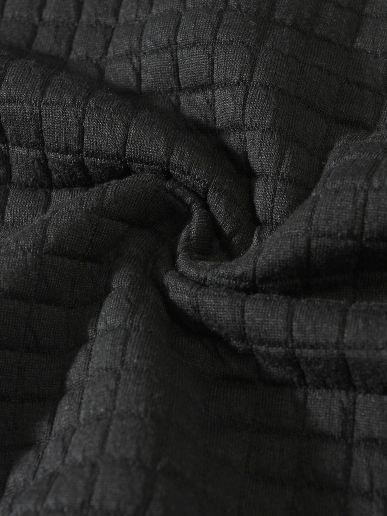 Big & Tall Men's Slim Fit Solid Color Crewneck Long Sleeve Small Square Casual Base Wear S-3XL