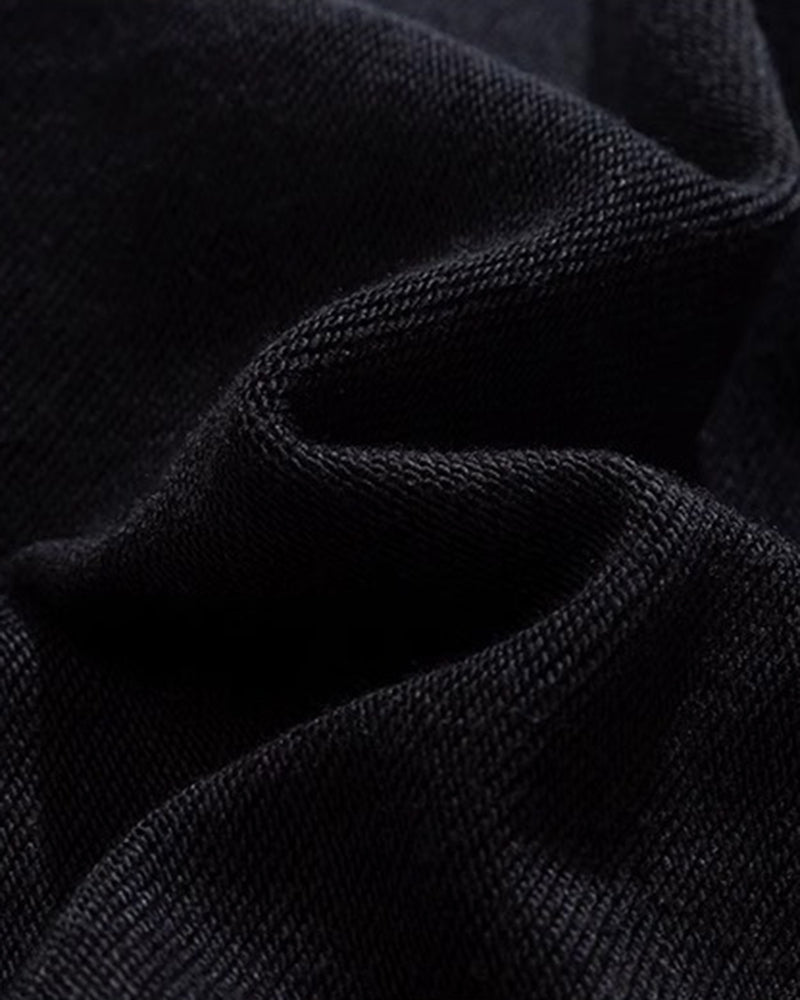 Big & Tall Men's Splicing Pocket Crewneck Plus Velvet Crewneck Sweatshirt 2XL-8XL