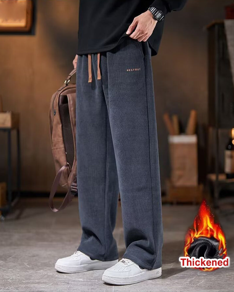 🔥Christmas 50% Off Exclusive ✨Big & Tall Men's Corduroy Straight Thickened Pants M-5XL
