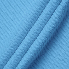 S-3X Solid Color Lash Texture Short-Sleeve Polo Shirt