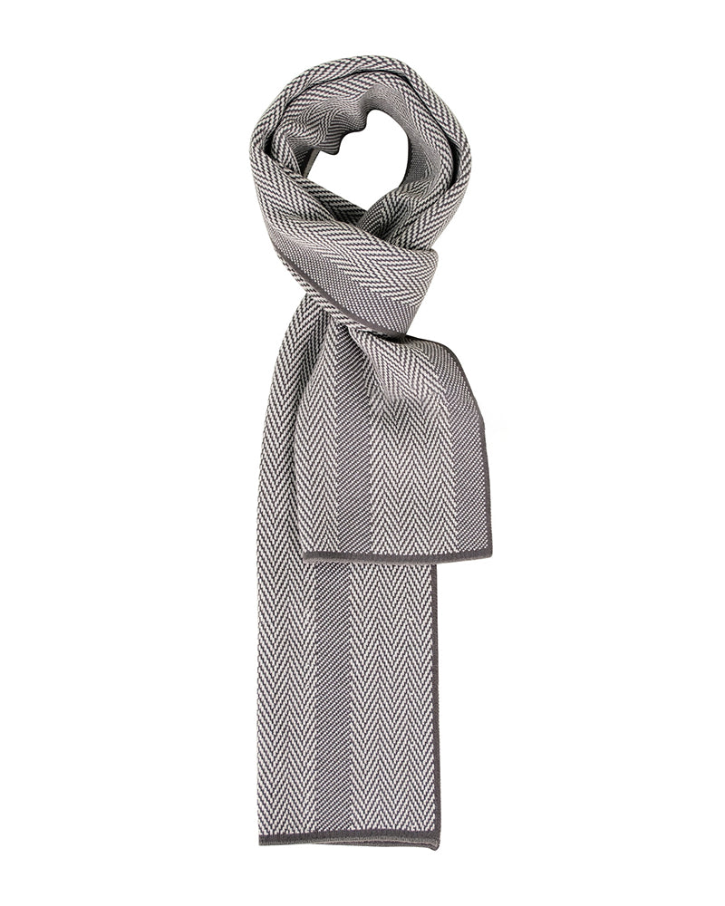 Autumn And Winter Business Herringman Fine Plaid Cashmere Knitted Scarf