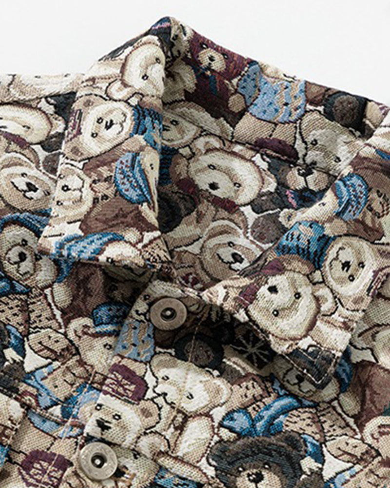 Big & Tall Men's Embroidered Denim Jacket Coat M-4XL