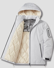 Big & Tall Men's Graphene Down Hooded Cotton-padded Jacket Coat L-6XL