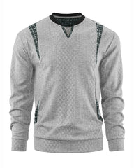 Big & Tall Men's Contrast Color Pullover Knit V-Neck Top S-3XL