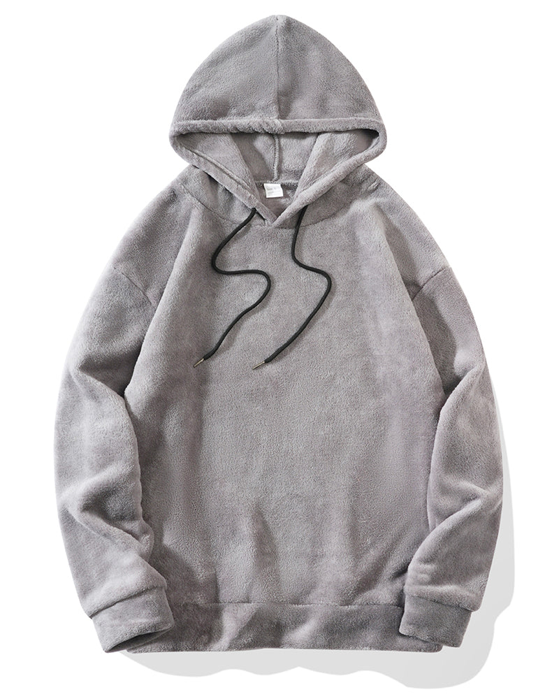 Big & Tall Men's Solid Color Sweat Hooded Pants Set S-2XL