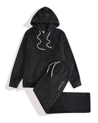 Big & Tall Men's Solid Color Sweat Hooded Pants Set S-2XL