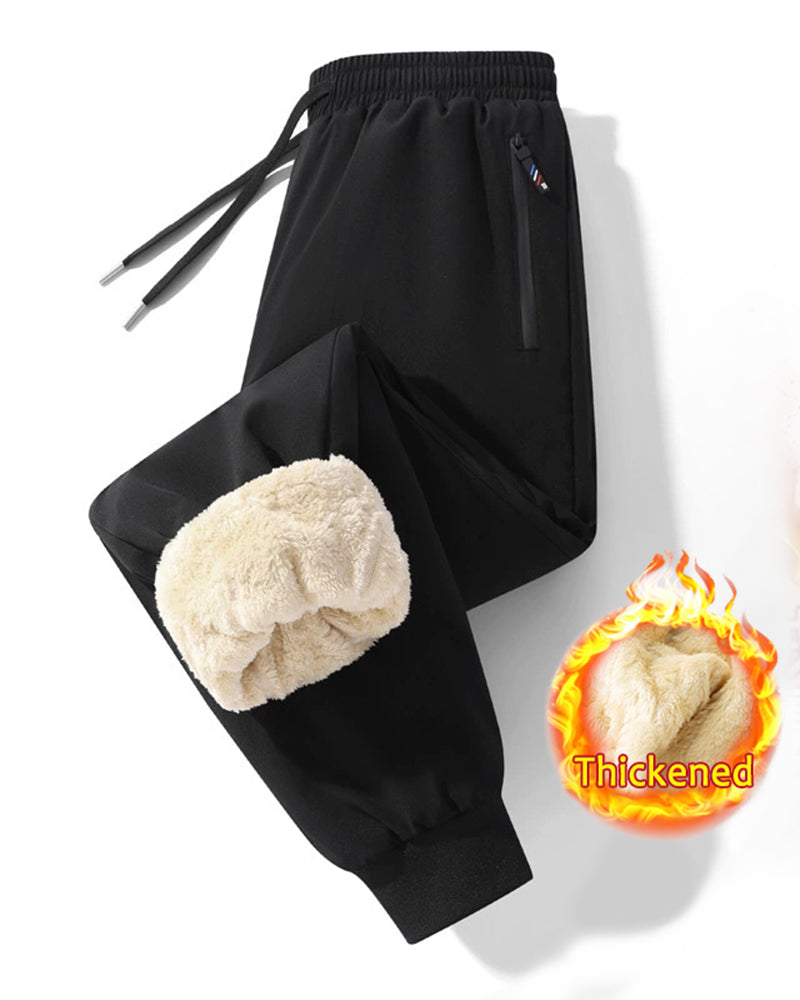 Big & Tall Men's Lamb Velvet Large Size Thickened Waterproof Windproof Pants M-6XL