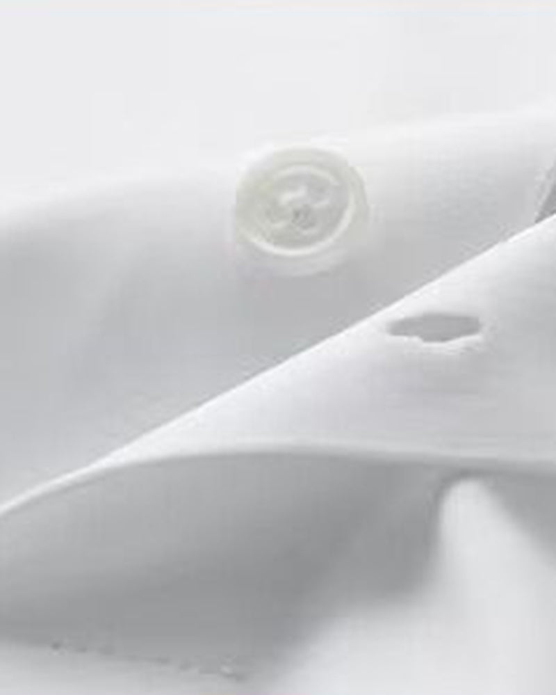 Big & Tall Men's Business Solid Color Long Sleeve Shirt  S-8XL