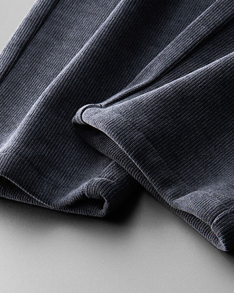 Big & Tall Men's Solid Color Thickened Loose Sports Pants Sweatpants M-5XL