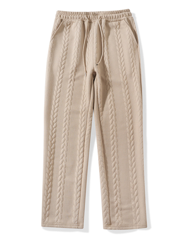 Big & Tall Men's Jacquard Hoodie Pants Set S-2XL