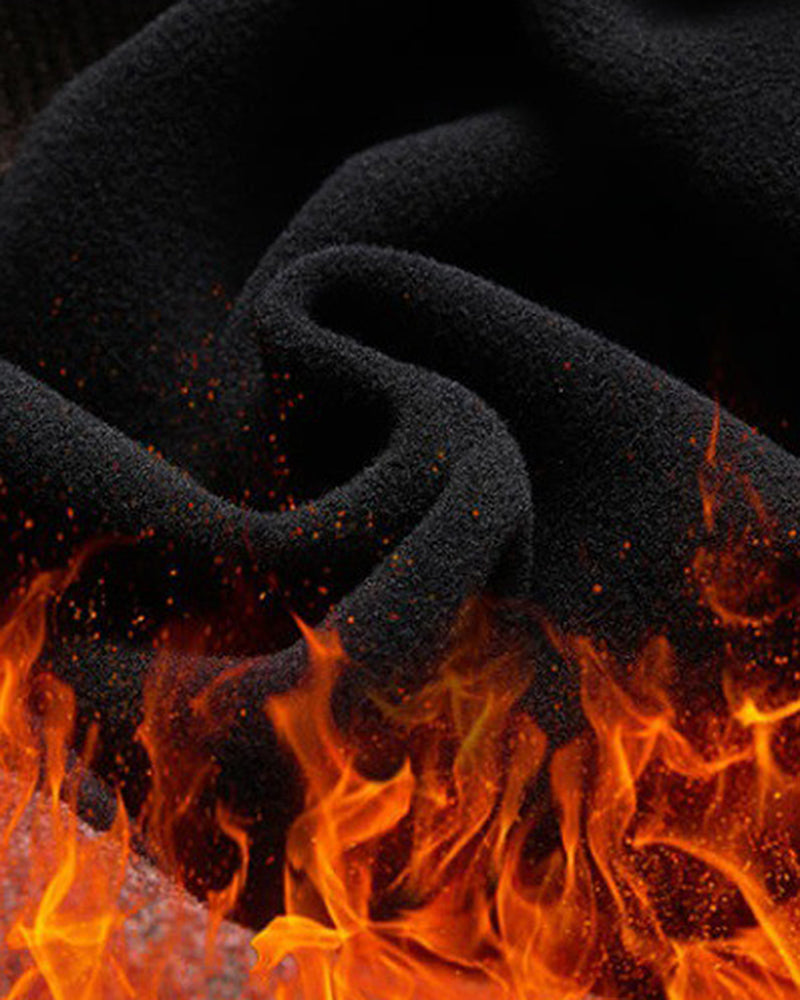 Big & Tall Men's Chenille One-piece Velvet Crew Neck Padded Sweater L-4XL