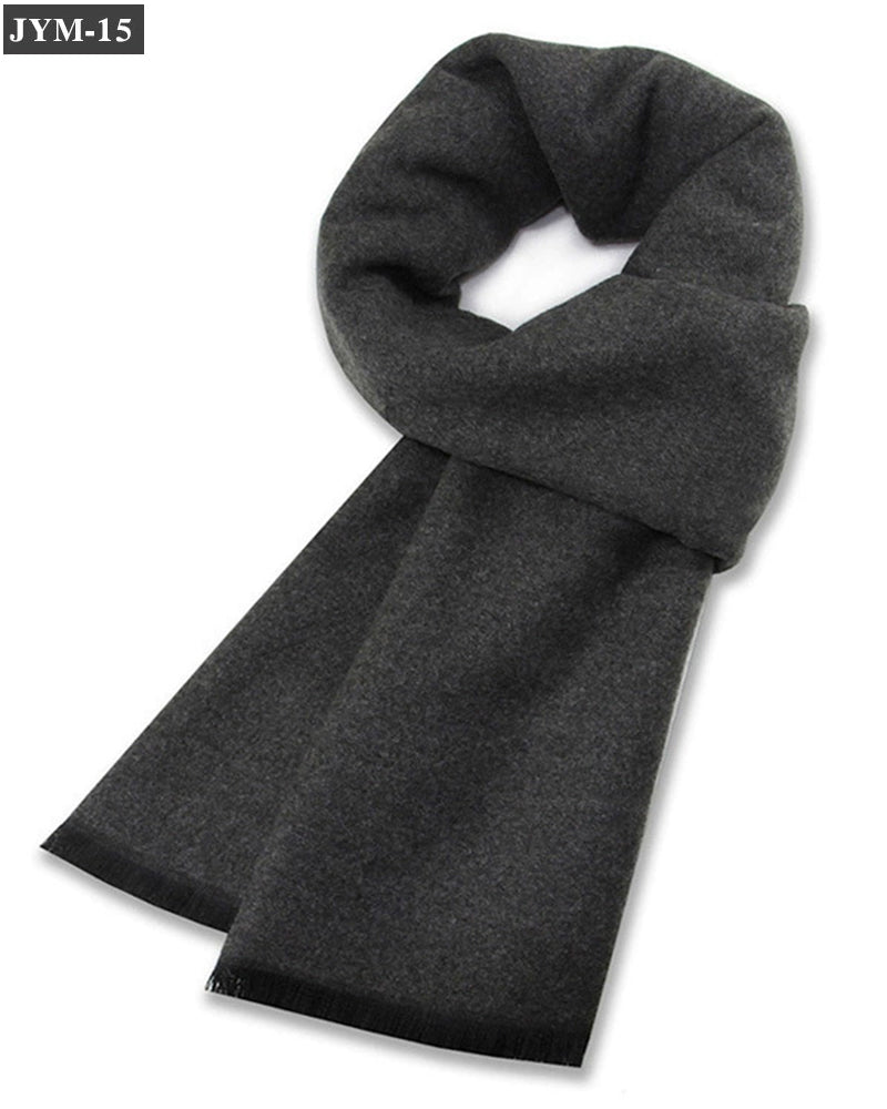 Men's Scarf Wool Blend Check Scarf