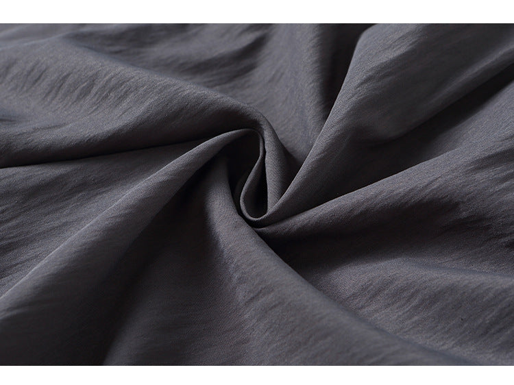 S-5XL Pleated Ice Silk Quick-Dry Casual Wide-Leg Trousers
