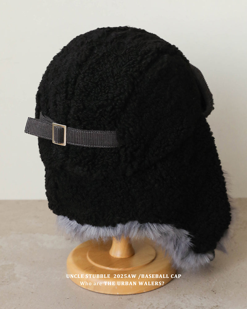 Thickened Lamb Fleece Ear Protection Flying Hat Unisex