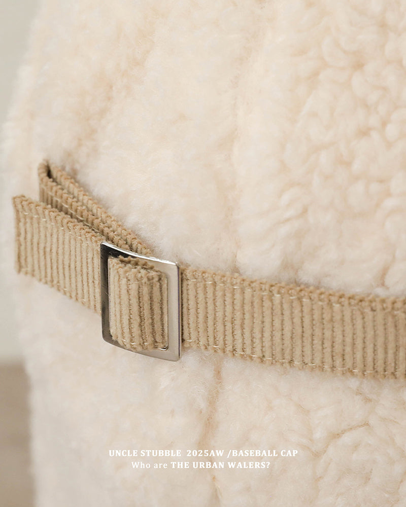 Thickened Lamb Fleece Ear Protection Flying Hat Unisex