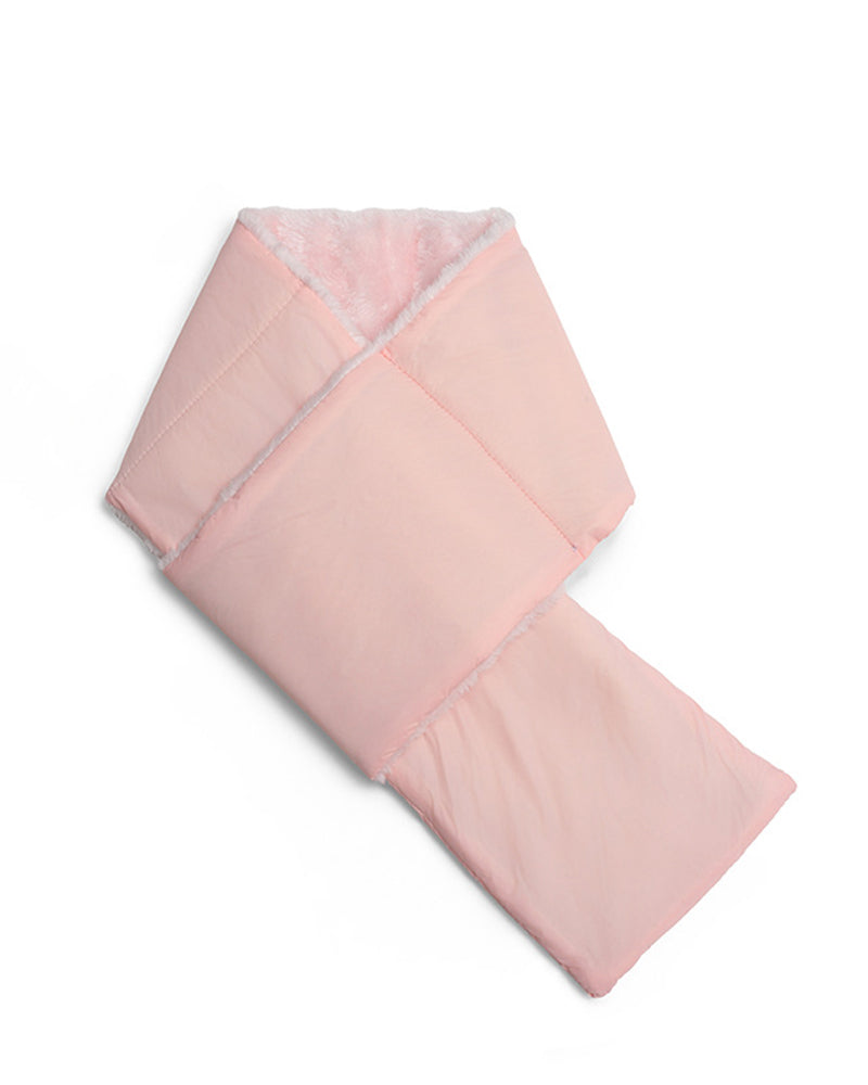 Water-repellent Solid Color Down Portable Storage Scarf