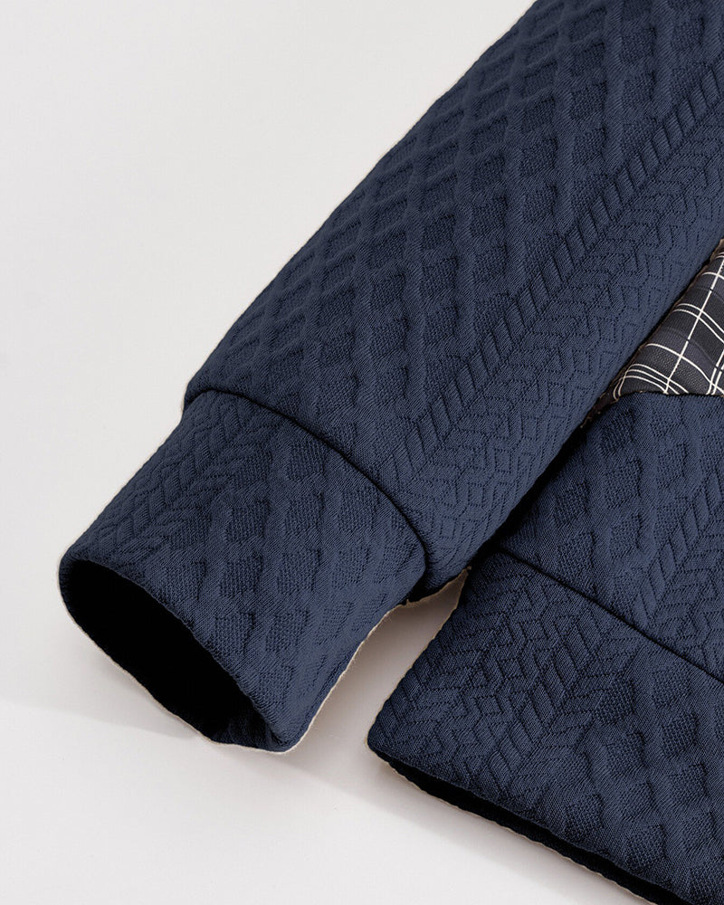 Big & Tall Men's Contrast Color Pullover Knit V-Neck Top S-3XL