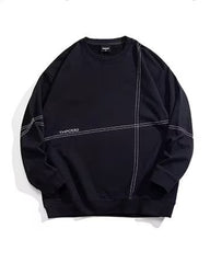 Big & Tall Men's Simple Sewing Line Crewneck Pullover Sweat XL-8XL