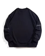 Big & Tall Men's Simple Sewing Line Crewneck Pullover Sweat XL-8XL