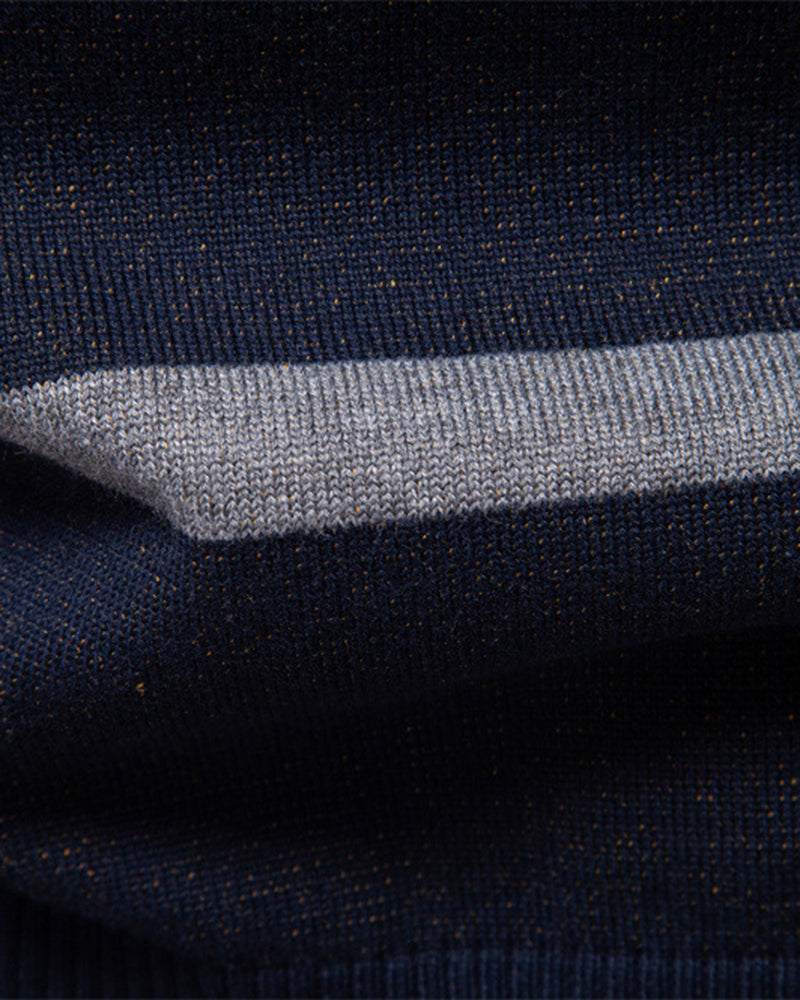 Big & Tall Men's Business Plaid Crewneck Sweater S-2XL