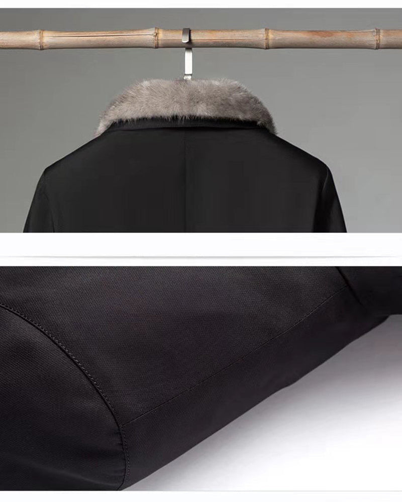 Big & Tall Men's Plush Warm Short Thickened Jacket Parker M-7XL