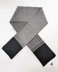 Men's Business British Silk Scarf Washed Velvet Long Scarf Suit Scarf