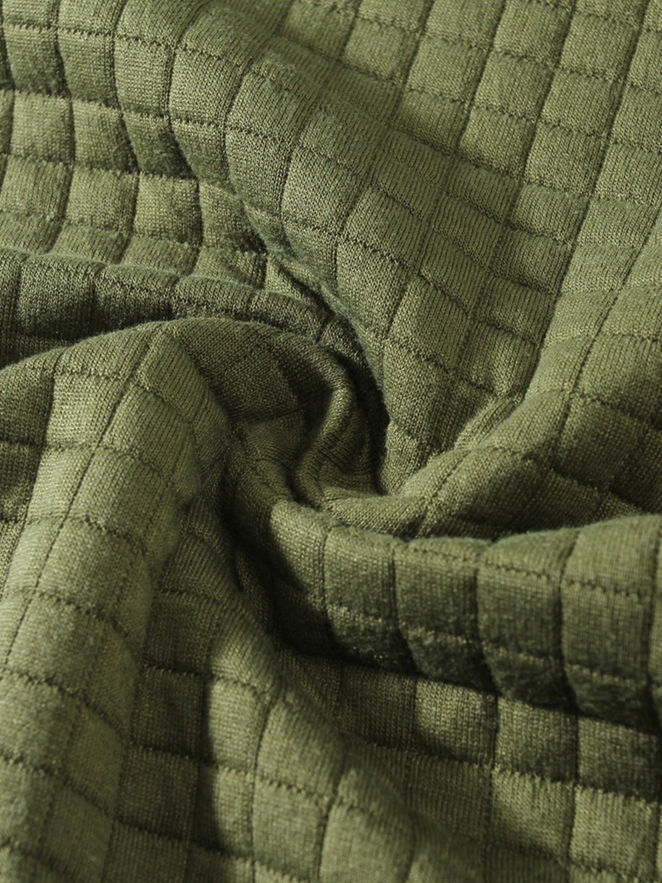 Big & Tall Men's Slim Fit Solid Color Crewneck Long Sleeve Small Square Casual Base Wear S-3XL