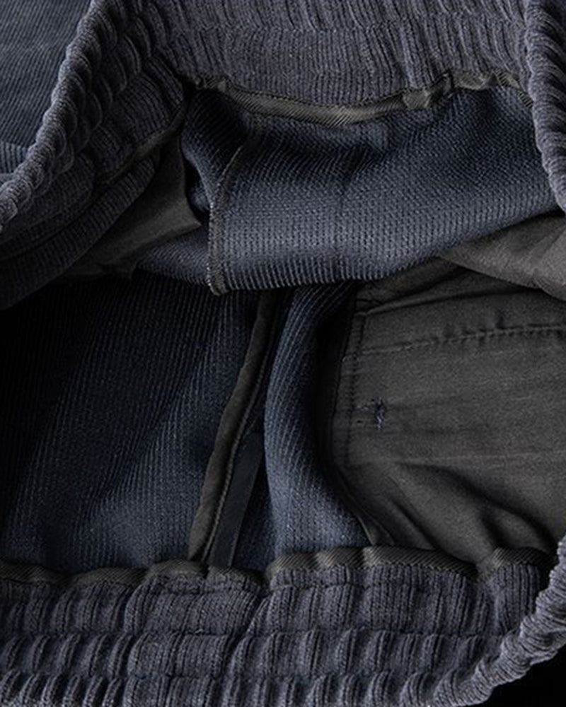 Big & Tall Men's Solid Color Thickened Loose Sports Pants Sweatpants M-5XL