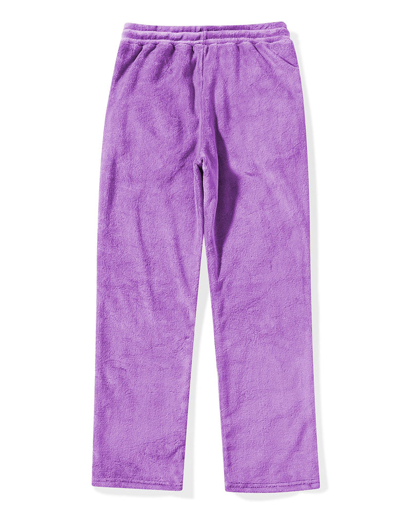 Big & Tall Men's Coral Fleece Hooded Sweater Pants Suit S-2XL